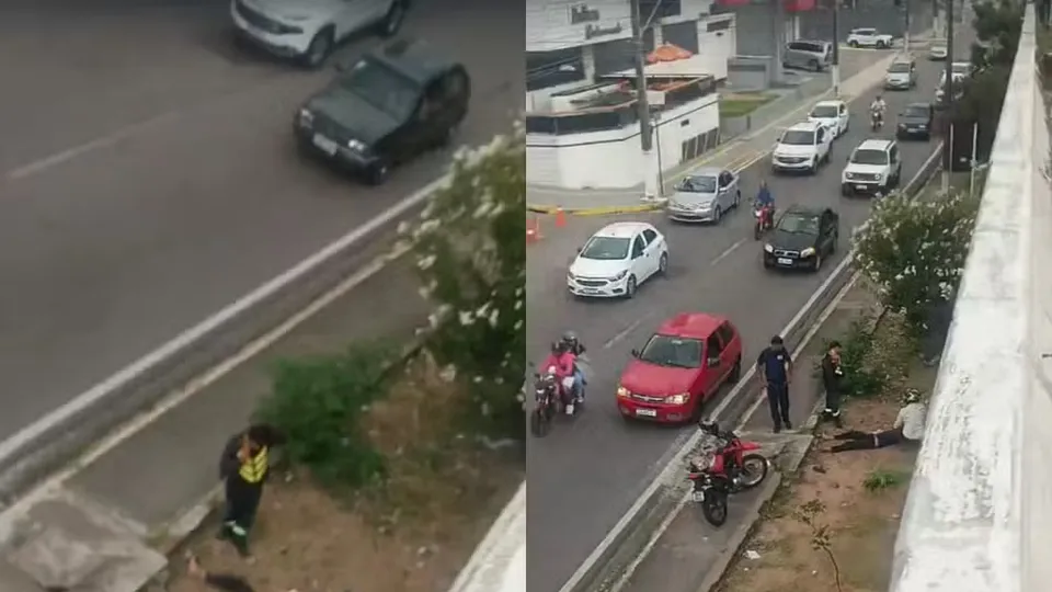 Motociclista cai de cima de viaduto na BR-101, em Natal