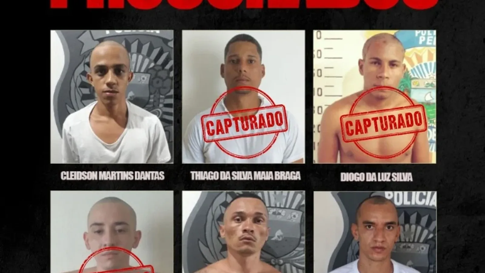 Quinto fugitivo da Penitenciária Rogério Coutinho Madruga é recapturado em Pernambuco