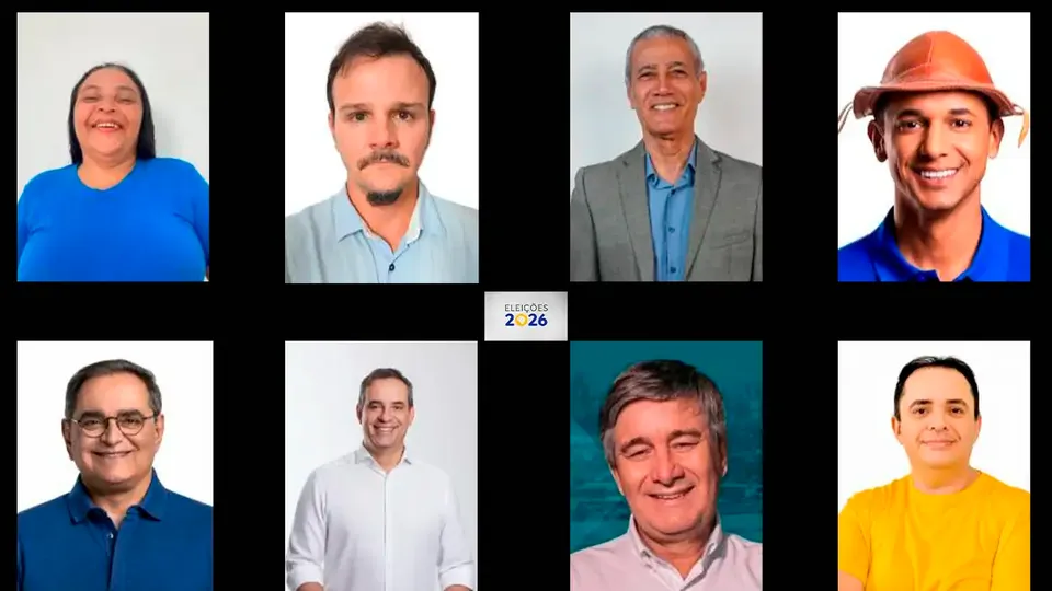 Montagem com as fotos dos candidatos ao Governo do Rio Grande do Norte